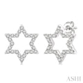 Star of David Petite Diamond Fashion Earrings