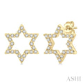 Star of David Petite Diamond Fashion Earrings