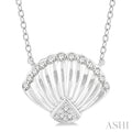 Seashell Petite Diamond Fashion Pendant