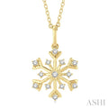 Snowflake Petite Diamond Fashion Pendant