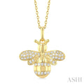 Bumble Bee Petite Diamond Fashion Pendant