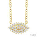 Marquise Shape East-West Petite Cluster Diamond Fashion Pendant