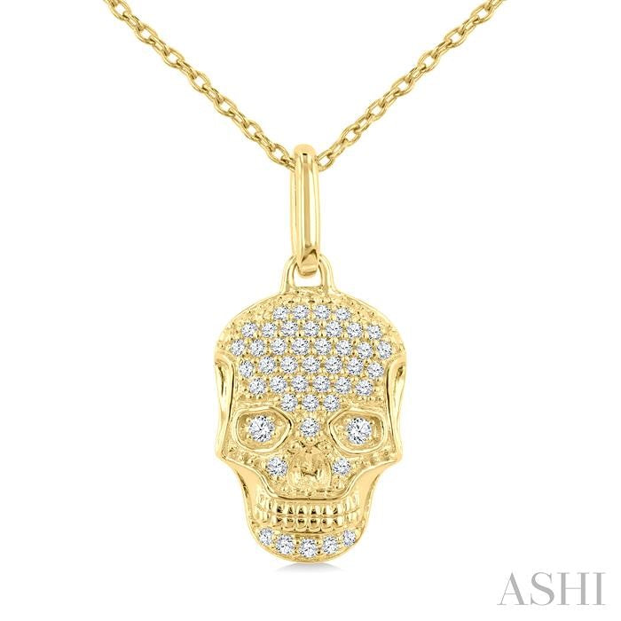 Skull Petite Diamond Fashion Pendant