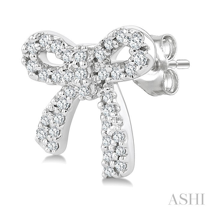Bow Petite Diamond Fashion Earrings