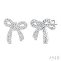 Bow Petite Diamond Fashion Earrings