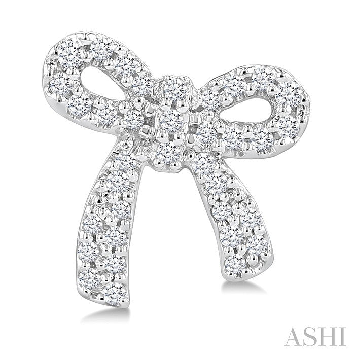 Bow Petite Diamond Fashion Earrings