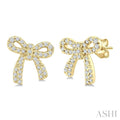 Bow Petite Diamond Fashion Earrings