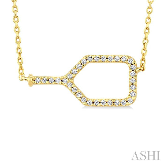 Pickleball Petite Diamond Fashion Pendant