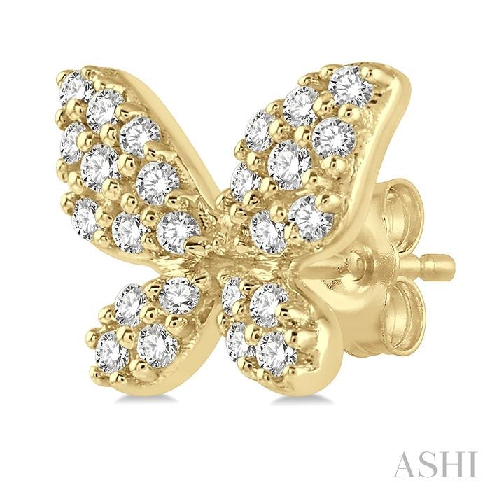 Butterfly Petite Diamond Fashion Earrings