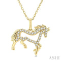 Horse Petite Diamond Fashion Pendant