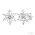 Snowflake Petite Diamond Fashion Earrings