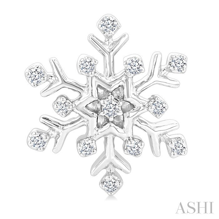 Snowflake Petite Diamond Fashion Earrings
