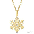 Snowflake Petite Diamond Fashion Pendant
