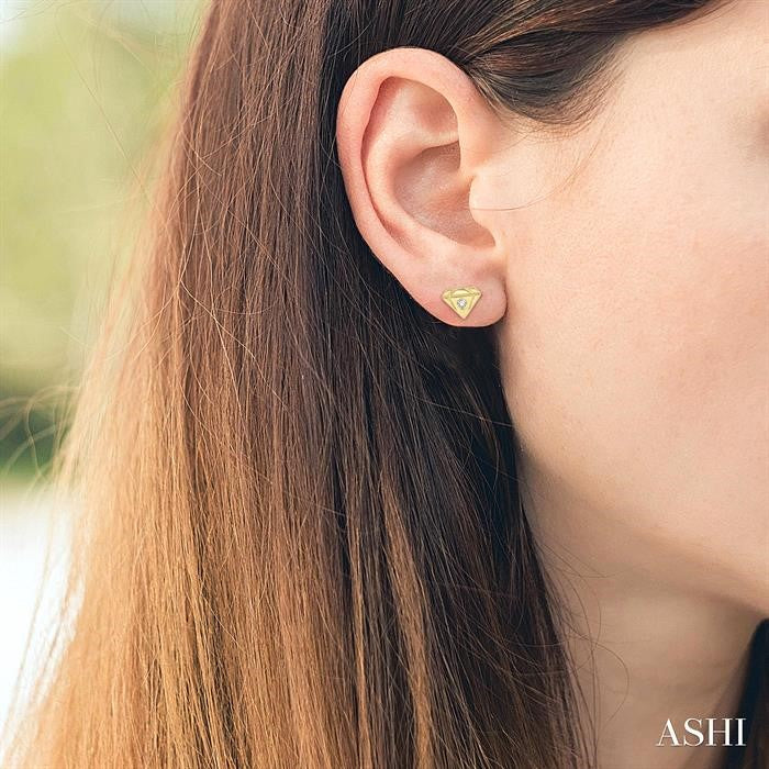 Diamond Shape Petite Diamond Fashion Earrings