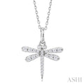 Dragonfly Petite Diamond Fashion Pendant