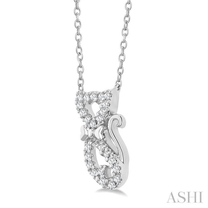 Cat Petite Diamond Fashion Pendant