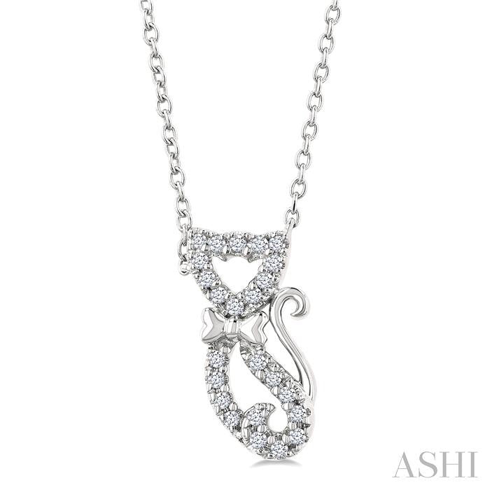 Cat Petite Diamond Fashion Pendant