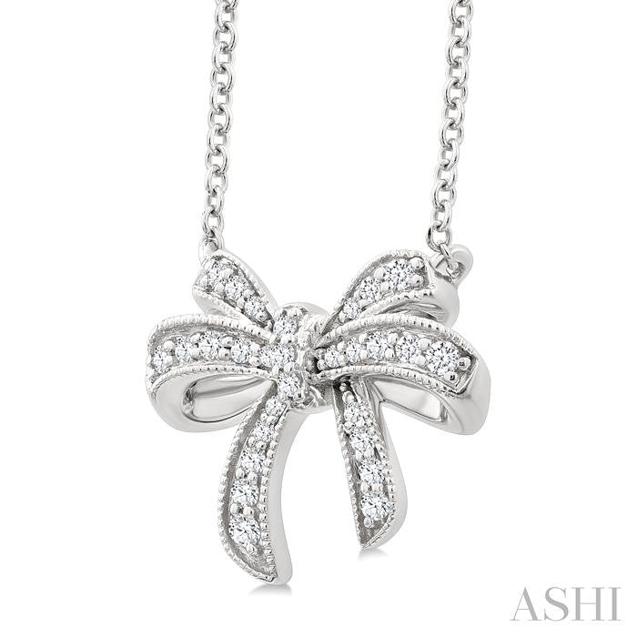 Bow Petite Diamond Fashion Pendant