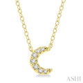Crescent Petite Diamond Fashion Pendant