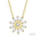 Petite Baguette Diamond Fashion Pendant
