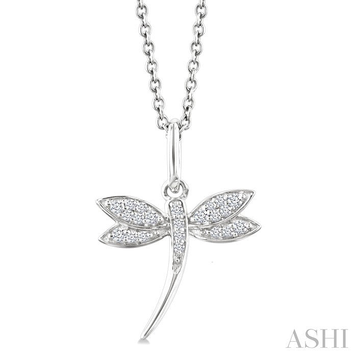 Dragonfly Petite Diamond Fashion Pendant