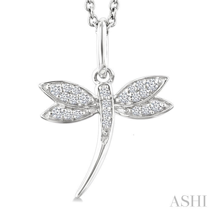 Dragonfly Petite Diamond Fashion Pendant