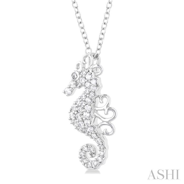 Seahorse Petite Diamond Fashion Pendant