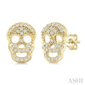 Skull Petite Diamond Fashion Earrings