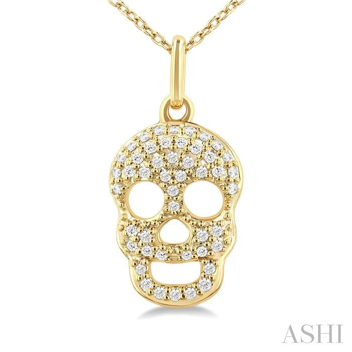 Skull Petite Diamond Fashion Pendant