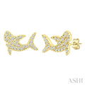Shark Petite Diamond Fashion Earrings