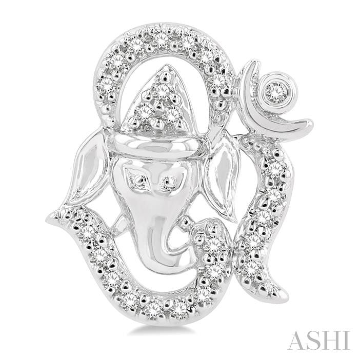 Om Ganesha' Petite Diamond Fashion Earrings