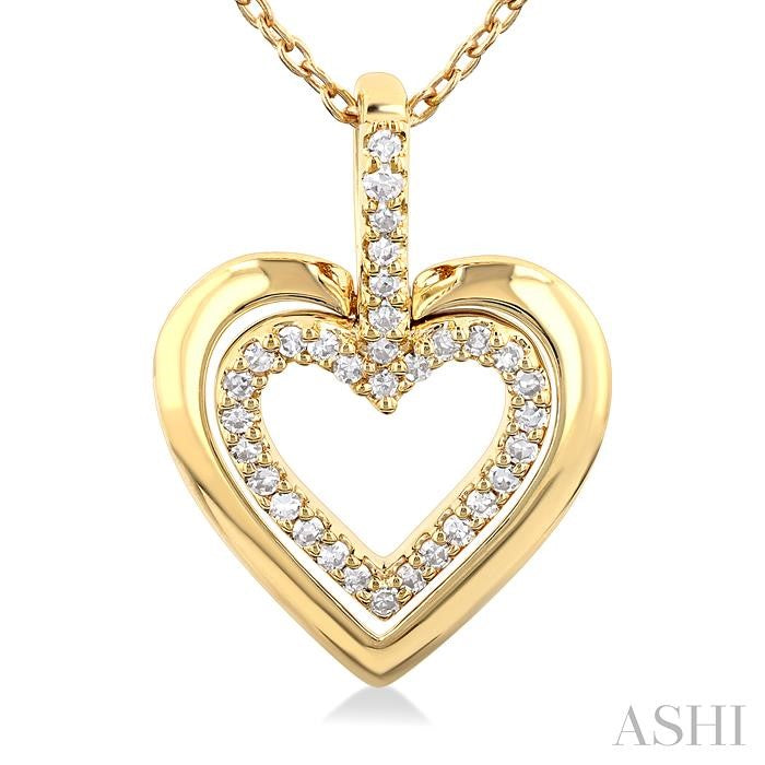 Heart Shape Petite Diamond Fashion Pendant