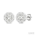Round Shape Lovebright Petite Diamond Stud Earrings