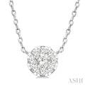 Round Shape Lovebright Petite Diamond Fashion Pendant