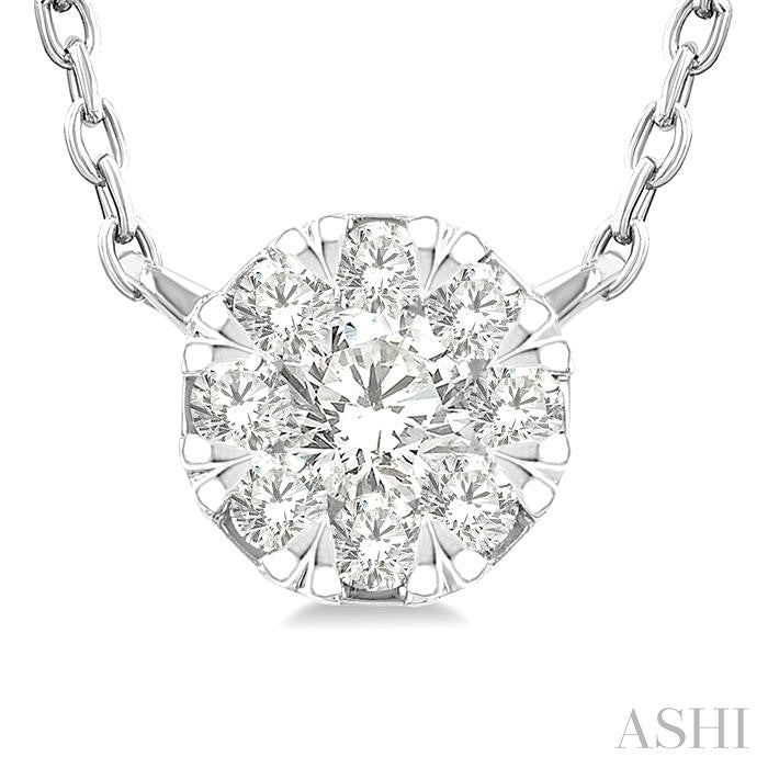 Round Shape Lovebright Petite Diamond Fashion Pendant