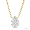 Pear Shape Lovebright Petite Diamond Solitaire Pendant