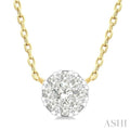 Round Shape Lovebright Petite Diamond Fashion Pendant