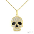 Skull Petite Diamond Fashion Pendant