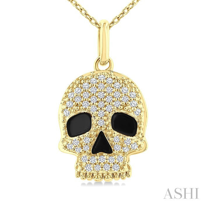 Skull Petite Diamond Fashion Pendant