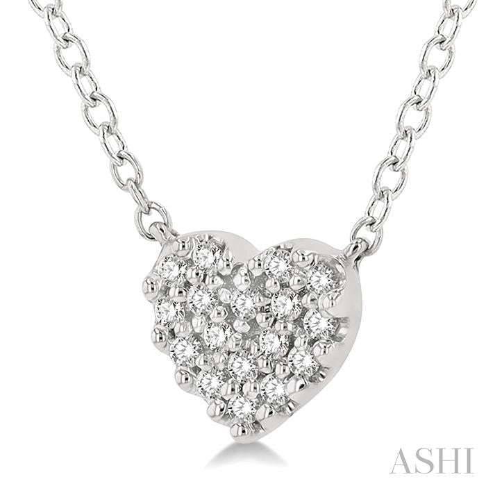 Heart Shape Petite Diamond Fashion Pendant