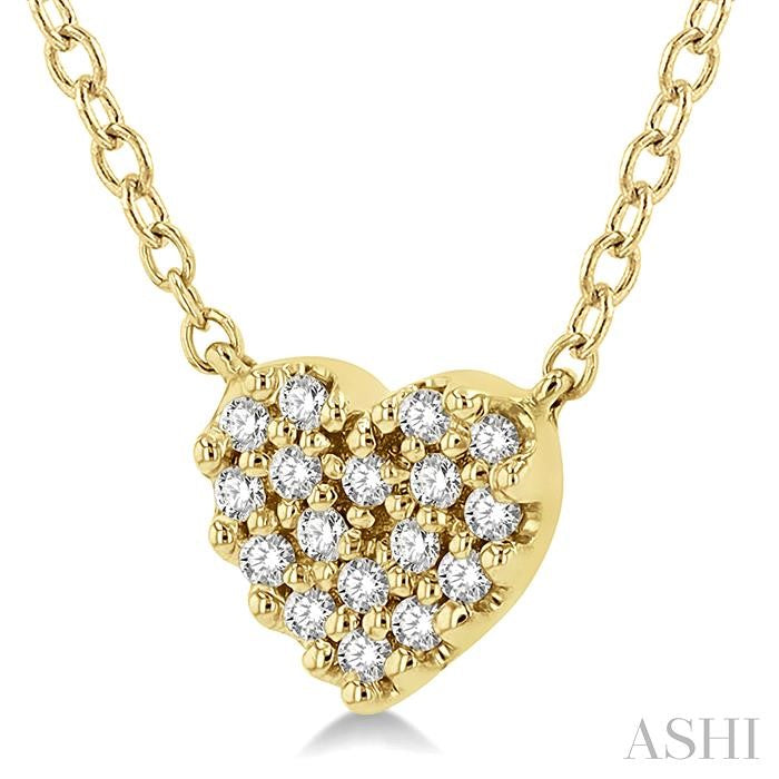 Heart Shape Petite Diamond Fashion Pendant