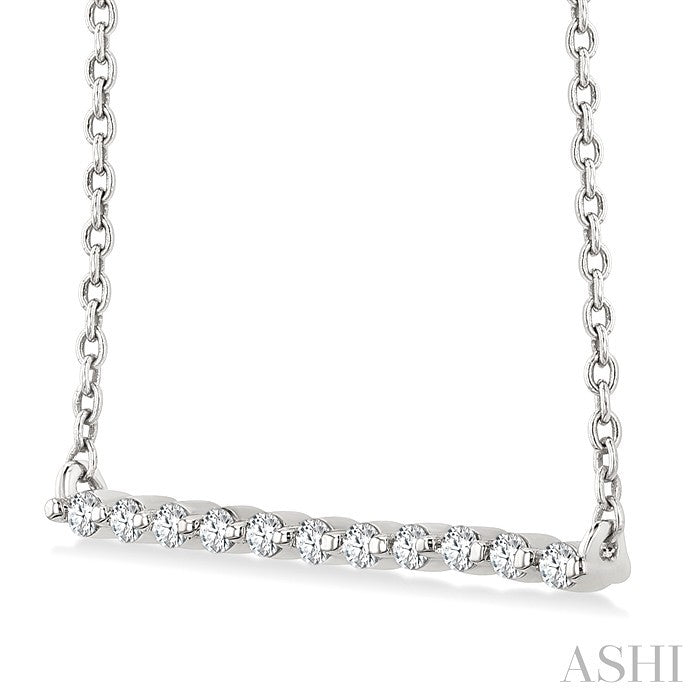 Petite Diamond Fashion Bar Pendant