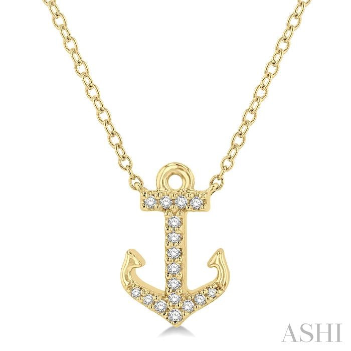 Anchor Petite Diamond Fashion Pendant