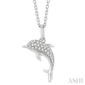 Dolphin Petite Diamond Fashion Pendant