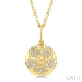 Soccer Ball Petite Diamond Fashion Pendant