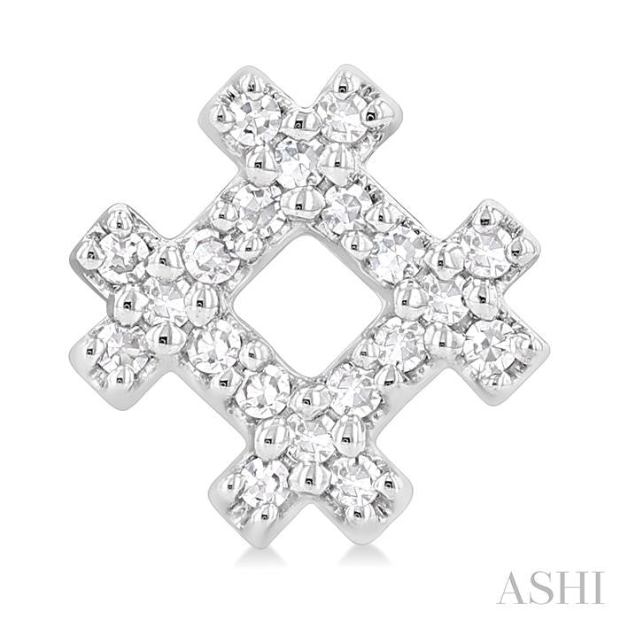 Hashtag Petite Diamond Fashion Earrings