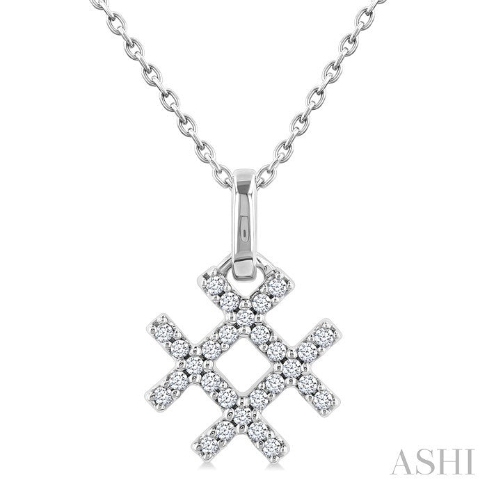 Hashtag Petite Diamond Fashion Pendant