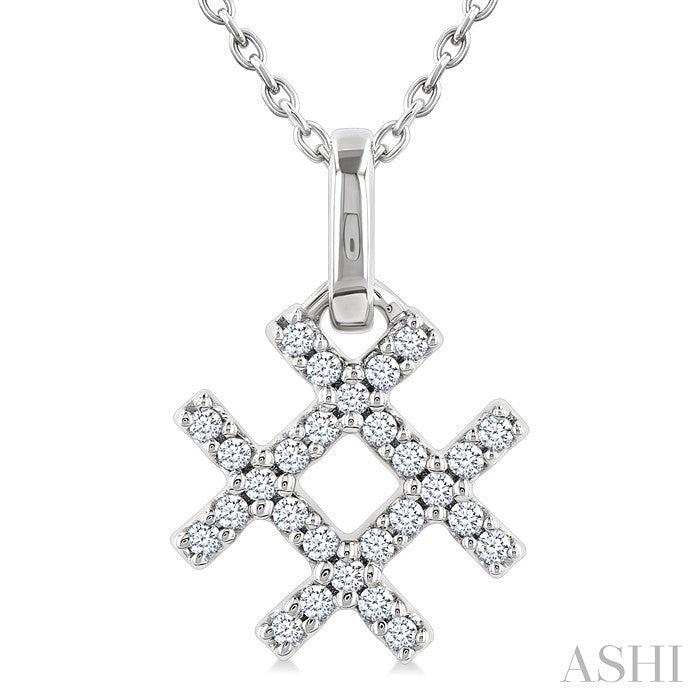 Hashtag Petite Diamond Fashion Pendant