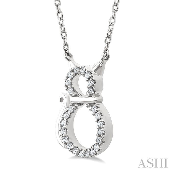 Cat Petite Diamond Fashion Pendant