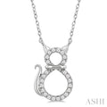 Cat Petite Diamond Fashion Pendant